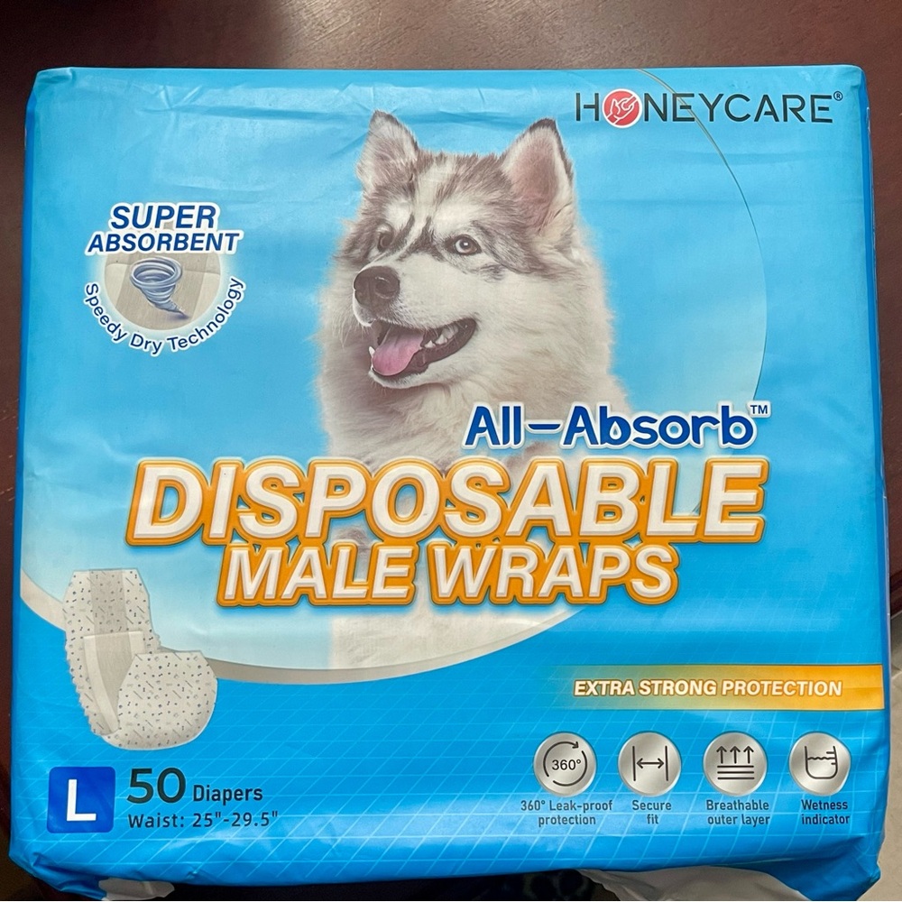 Male Dog Disposable Wraps